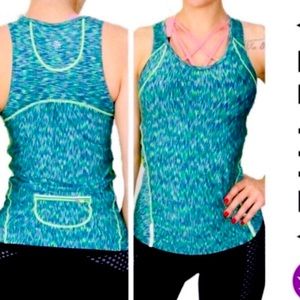Athleta Pop Space Dye Running Tank Top